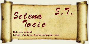 Selena Točić vizit kartica